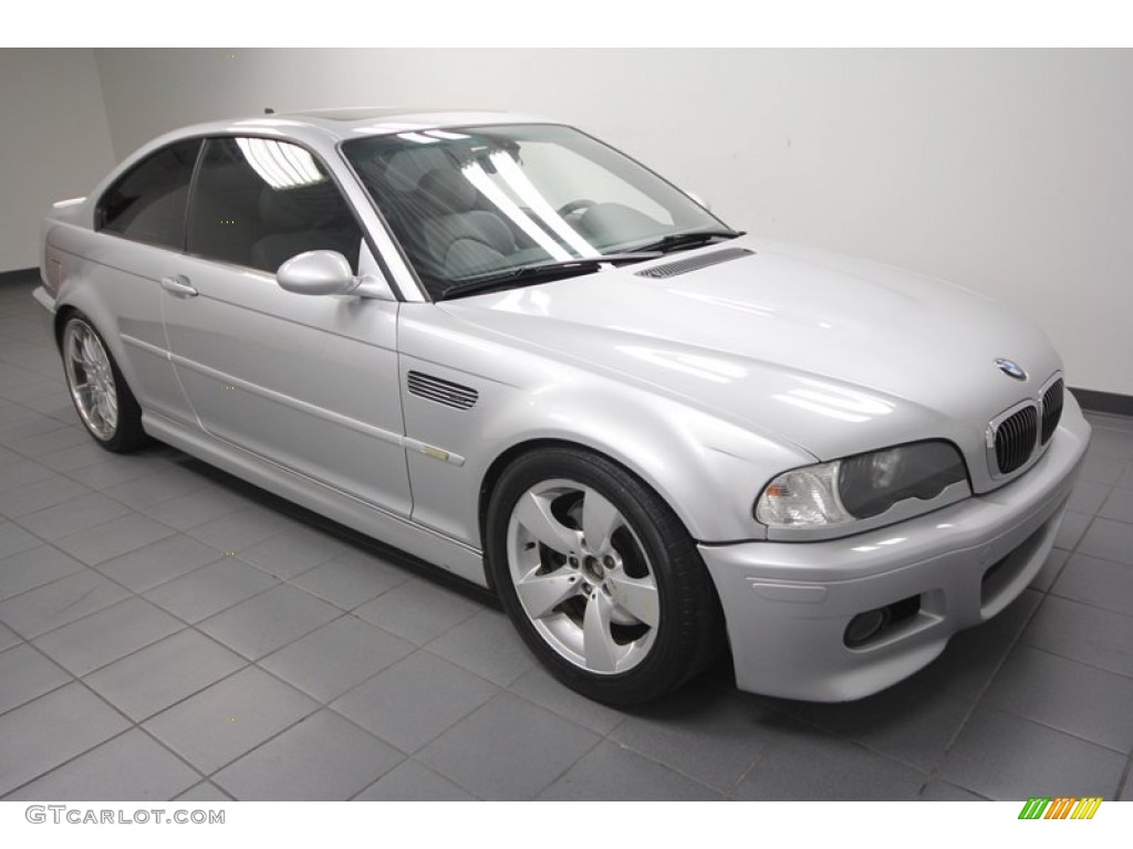 Titanium Silver Metallic 2001 BMW M3 Coupe Exterior Photo #73521087