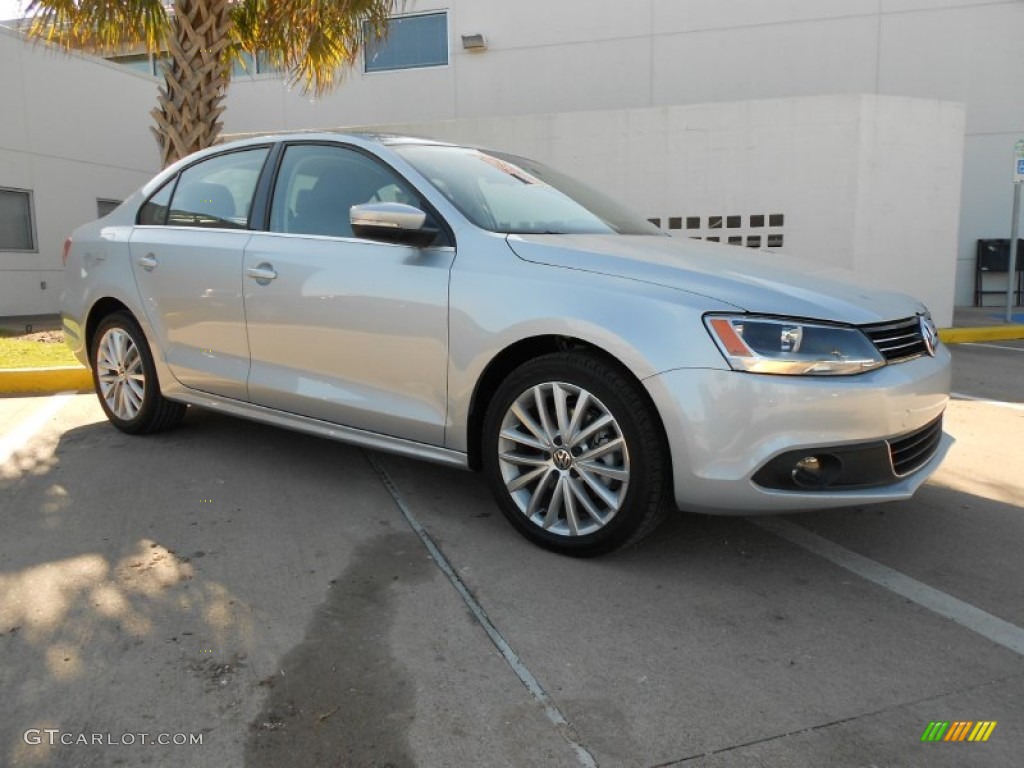 2013 Jetta TDI Sedan - Reflex Silver Metallic / Titan Black photo #1