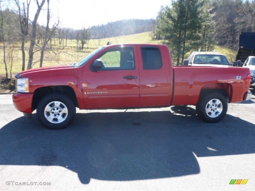 2009 Silverado 1500 LT Extended Cab 4x4 - Victory Red / Ebony photo #1