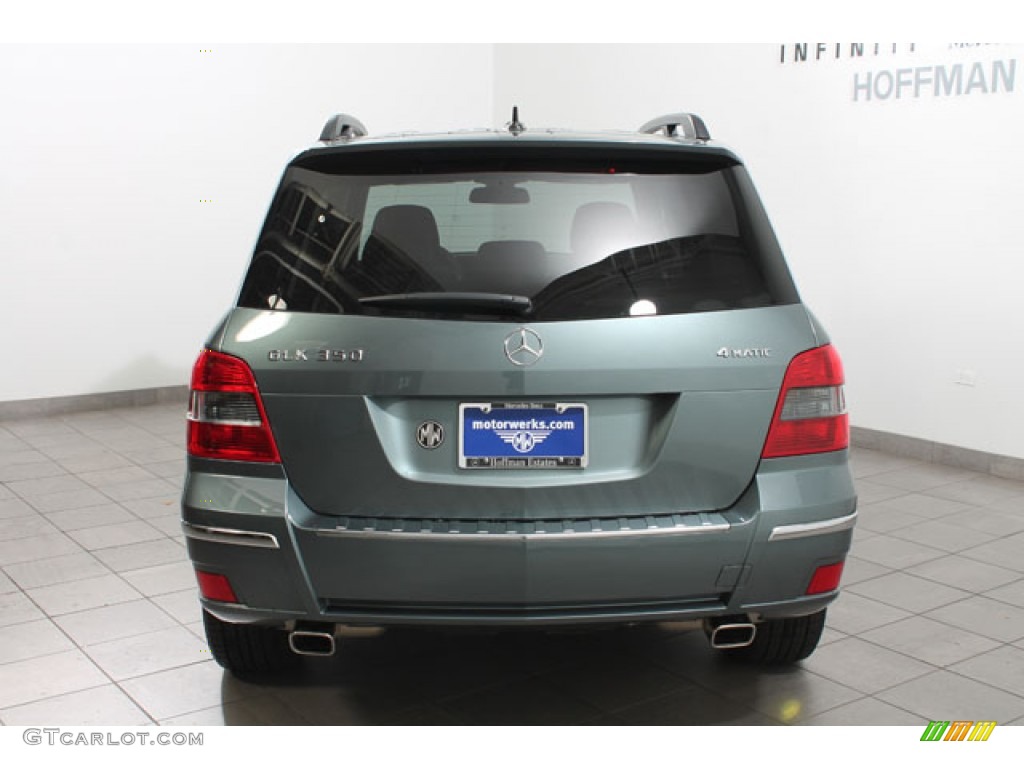 2012 GLK 350 4Matic - Sapphire Grey Metallic / Black photo #4