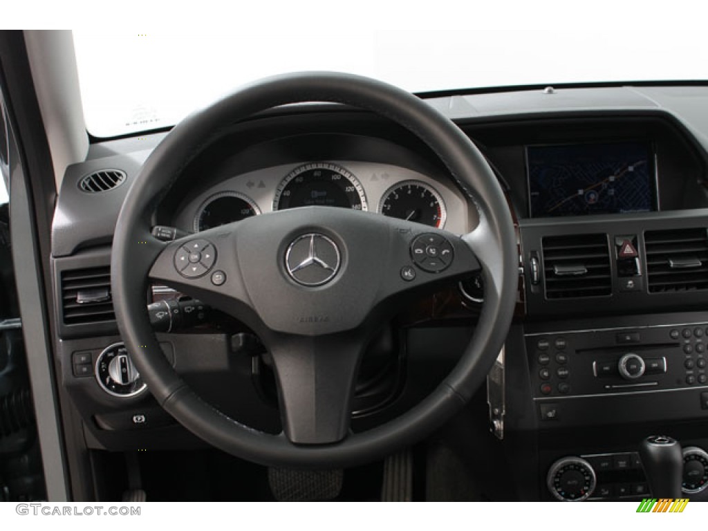 2012 GLK 350 4Matic - Sapphire Grey Metallic / Black photo #7