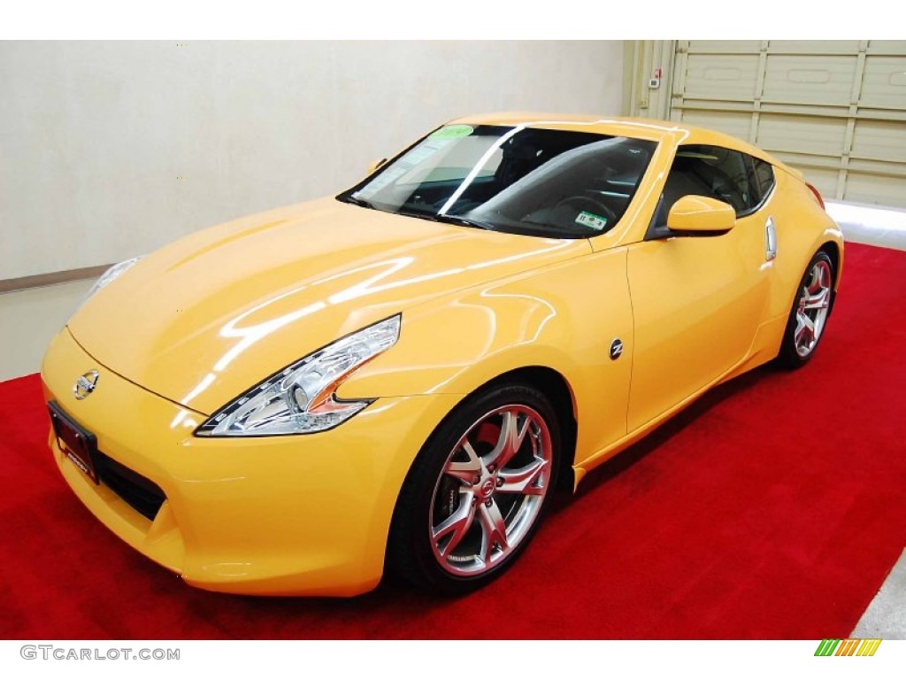 Chicane Yellow 2009 Nissan 370Z Sport Coupe Exterior Photo #73524666