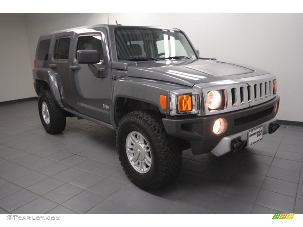Graphite Metallic 2008 Hummer H3 Standard H3 Model Exterior Photo #73527600