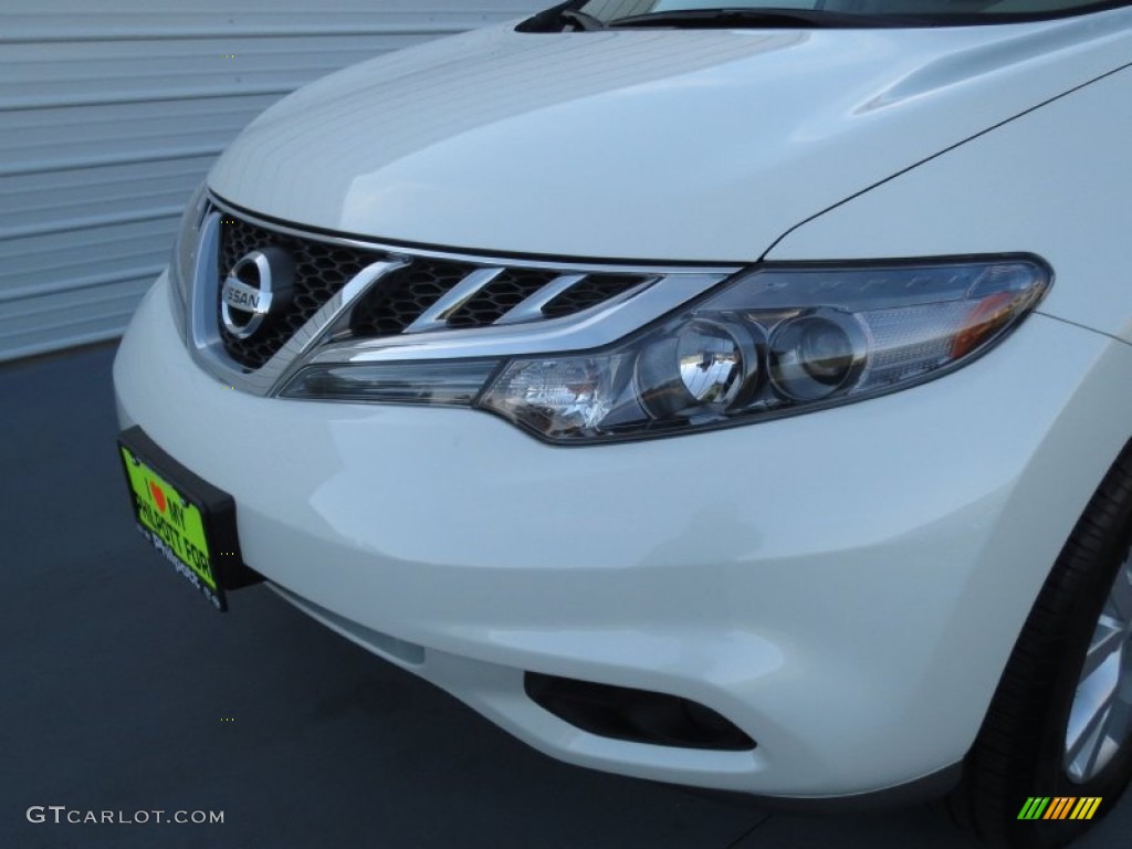 2011 Murano SV - Glacier White Pearl / Beige photo #9