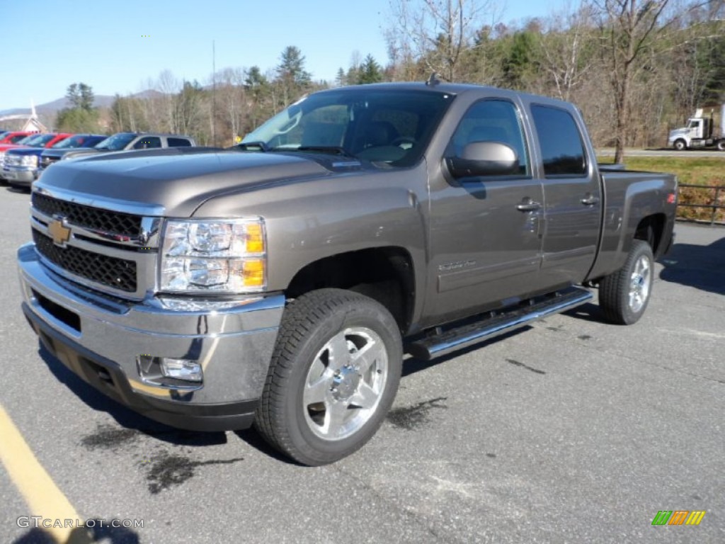 Mocha Steel Metallic 2013 Chevrolet Silverado 2500HD LTZ Crew Cab 4x4 Exterior Photo #73529049