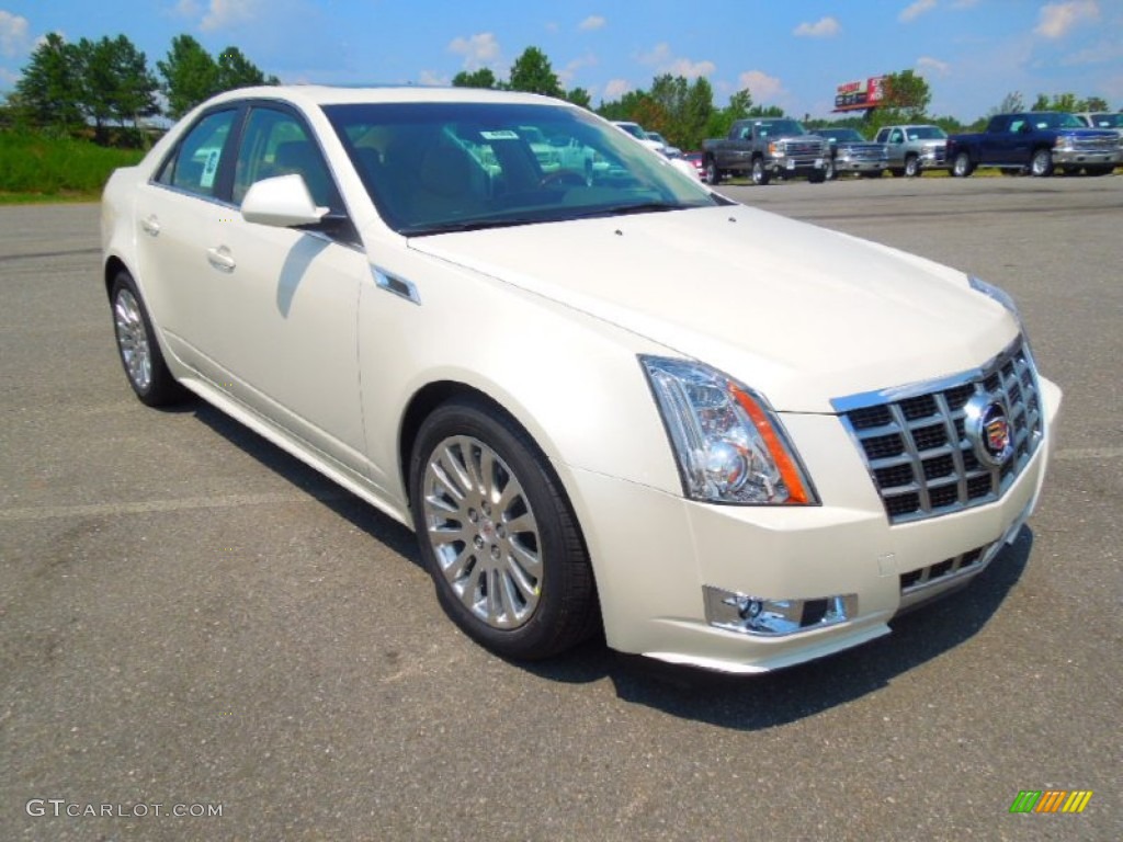 White Diamond Tricoat 2013 Cadillac CTS 3.6 Sedan Exterior Photo #73531371
