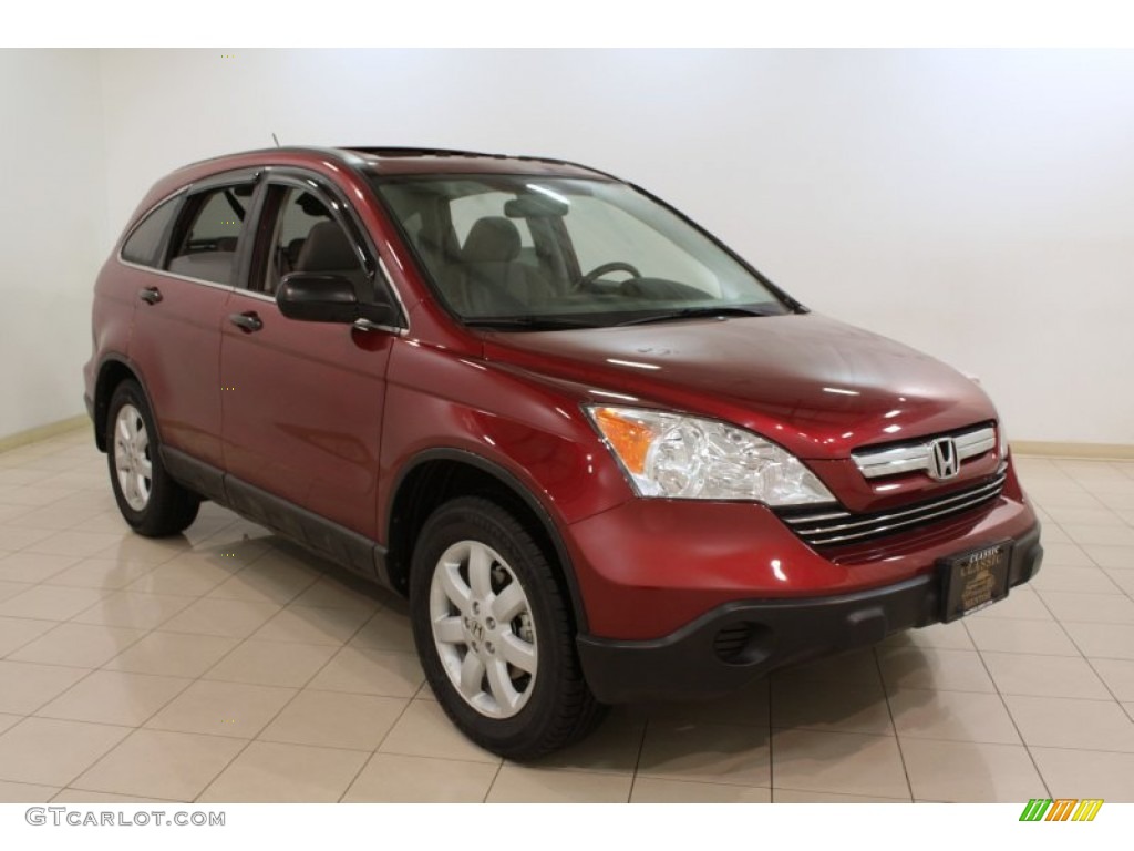 2009 CR-V EX 4WD - Tango Red Pearl / Gray photo #1