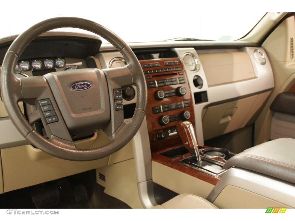 2010 F150 Lariat SuperCab 4x4 - Red Candy Metallic / Tan photo #11