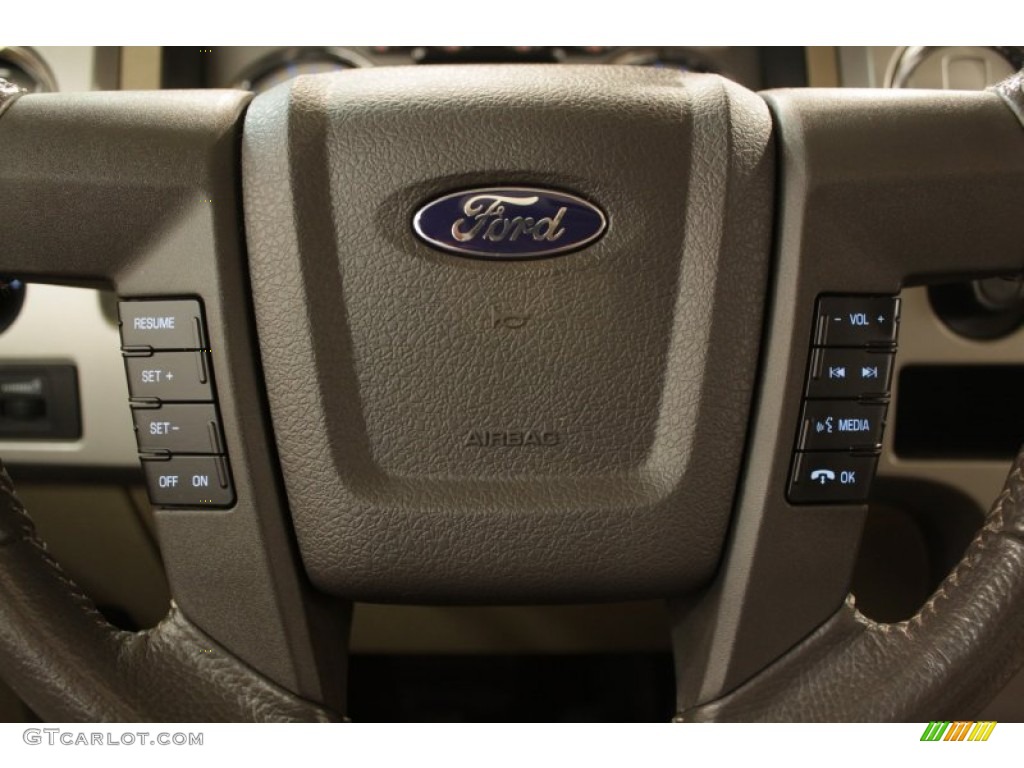 2010 F150 Lariat SuperCab 4x4 - Red Candy Metallic / Tan photo #13