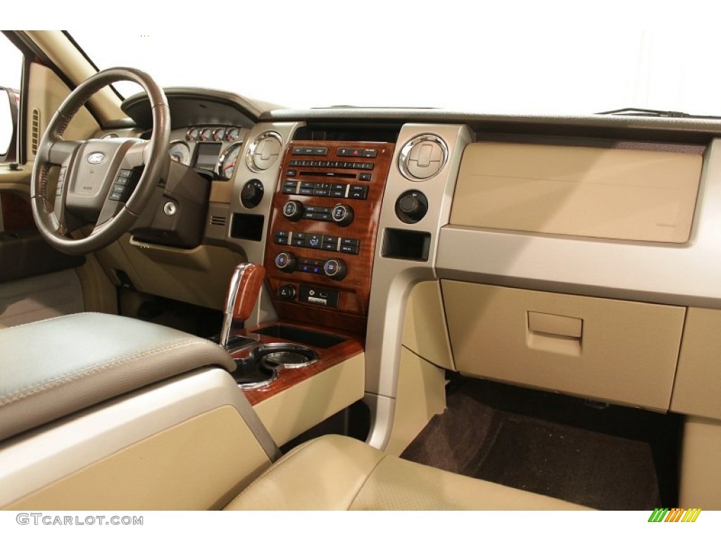 2010 F150 Lariat SuperCab 4x4 - Red Candy Metallic / Tan photo #19