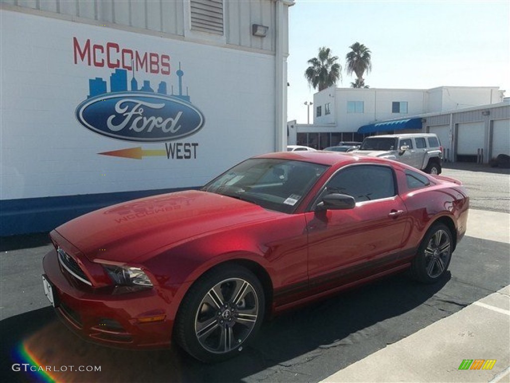 2013 Mustang V6 Coupe - Red Candy Metallic / Charcoal Black photo #1