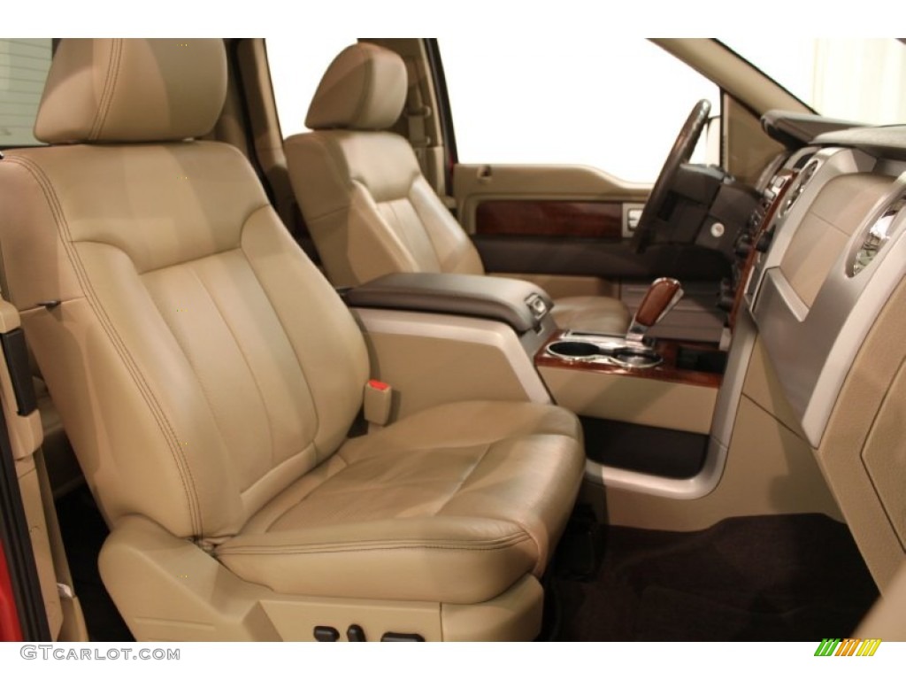 2010 F150 Lariat SuperCab 4x4 - Red Candy Metallic / Tan photo #20