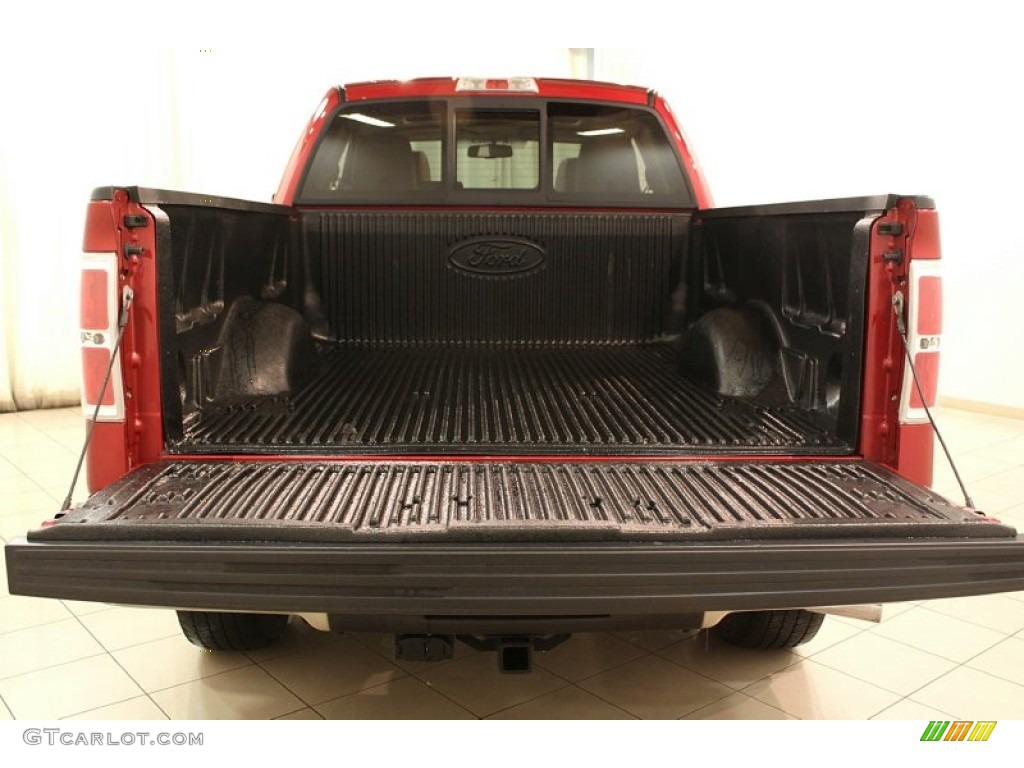 2010 F150 Lariat SuperCab 4x4 - Red Candy Metallic / Tan photo #25