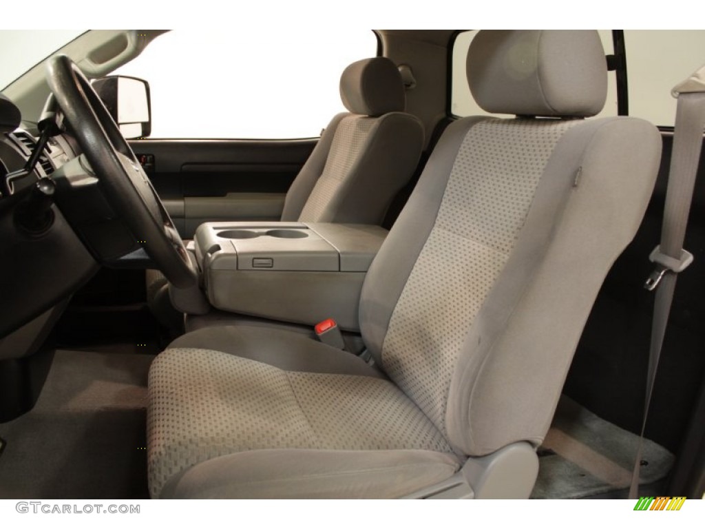 2010 Tundra Regular Cab 4x4 - Super White / Graphite Gray photo #7