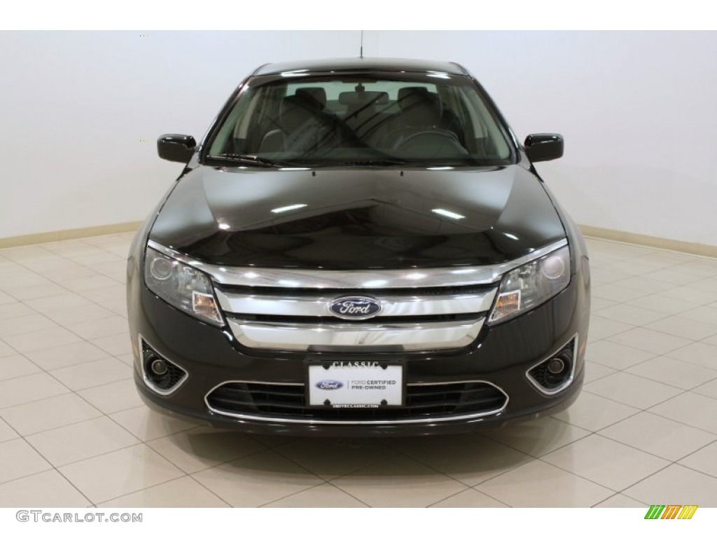 2012 Fusion SEL V6 - Black / Charcoal Black photo #2
