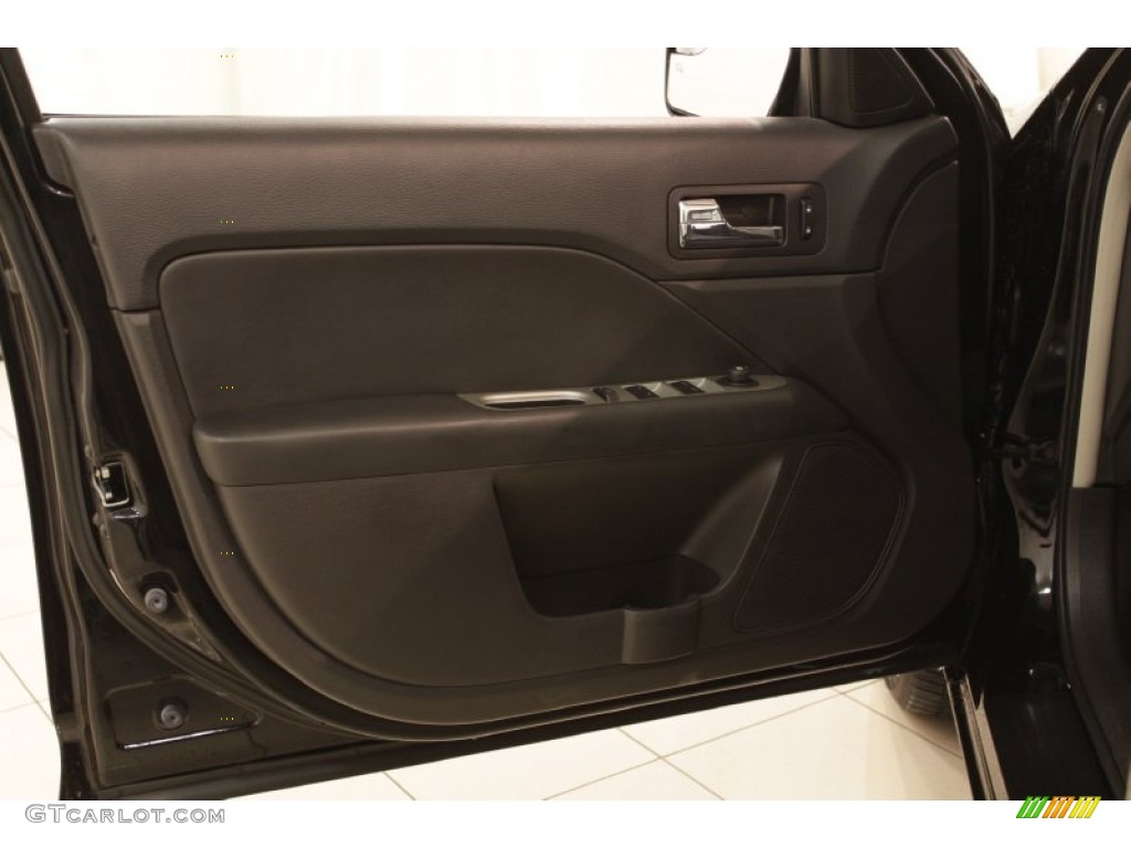 2012 Fusion SEL V6 - Black / Charcoal Black photo #6