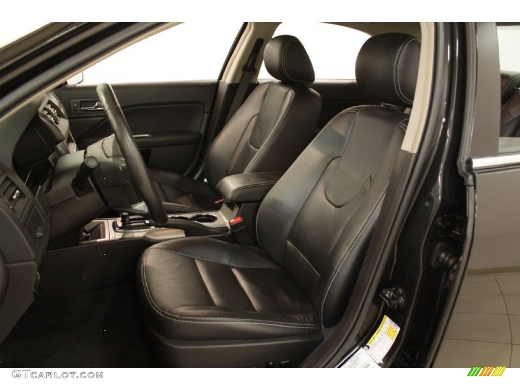 2012 Fusion SEL V6 - Black / Charcoal Black photo #7