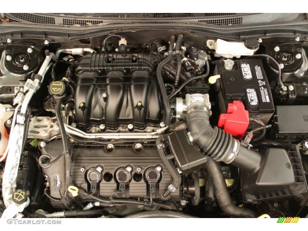 2012 Fusion SEL V6 - Black / Charcoal Black photo #20