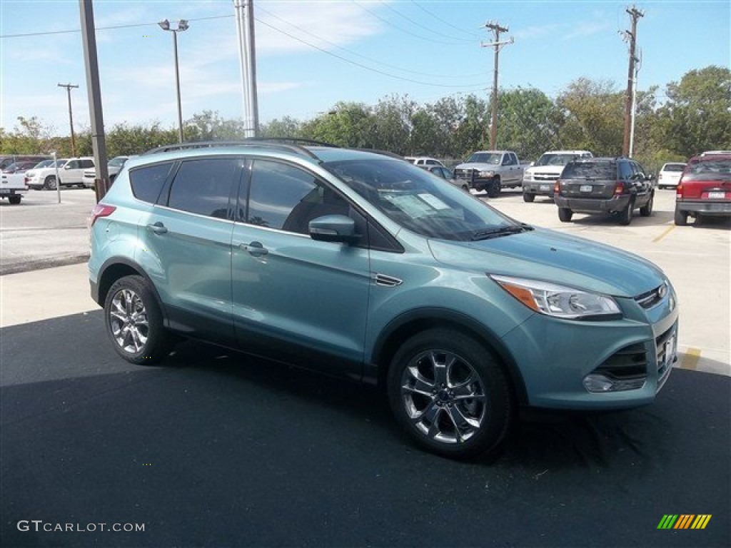 2013 Escape SEL 2.0L EcoBoost - Frosted Glass Metallic / Medium Light Stone photo #13