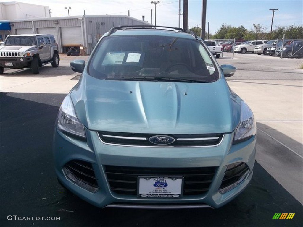 2013 Escape SEL 2.0L EcoBoost - Frosted Glass Metallic / Medium Light Stone photo #14