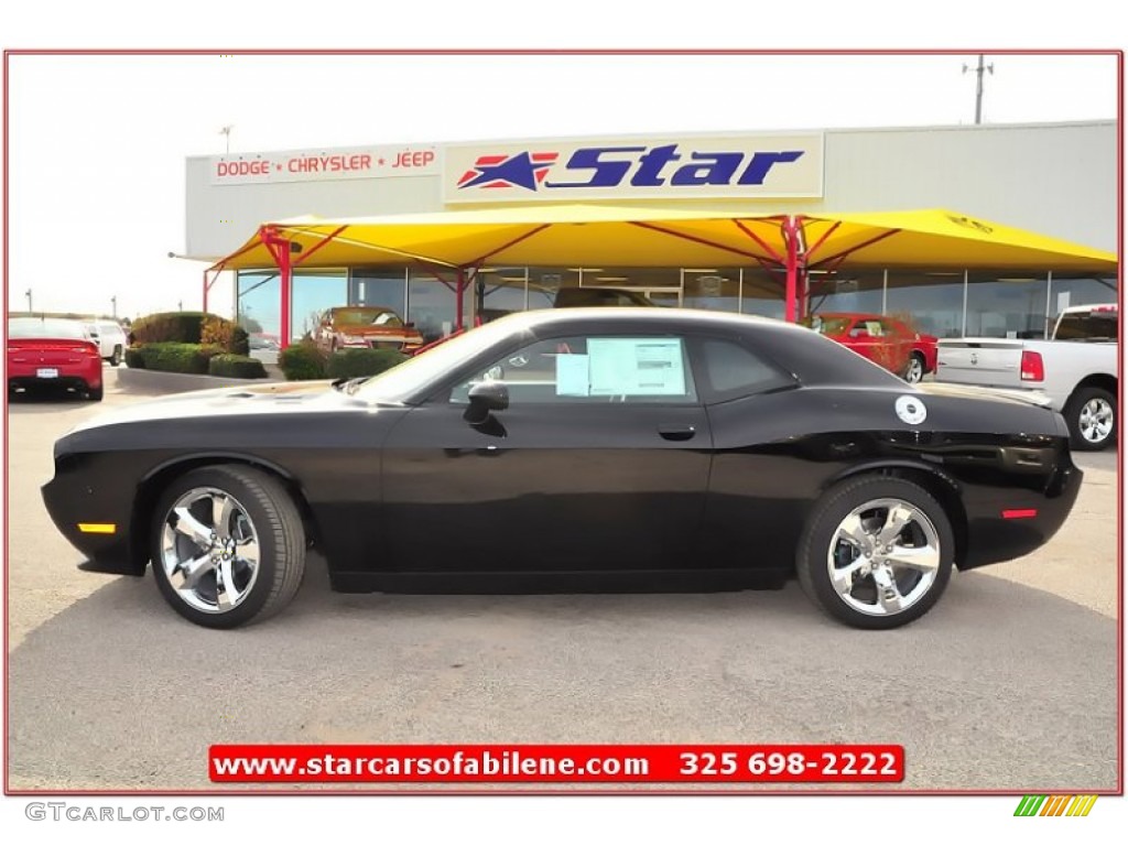 2013 Challenger R/T - Pitch Black / Dark Slate Gray photo #2