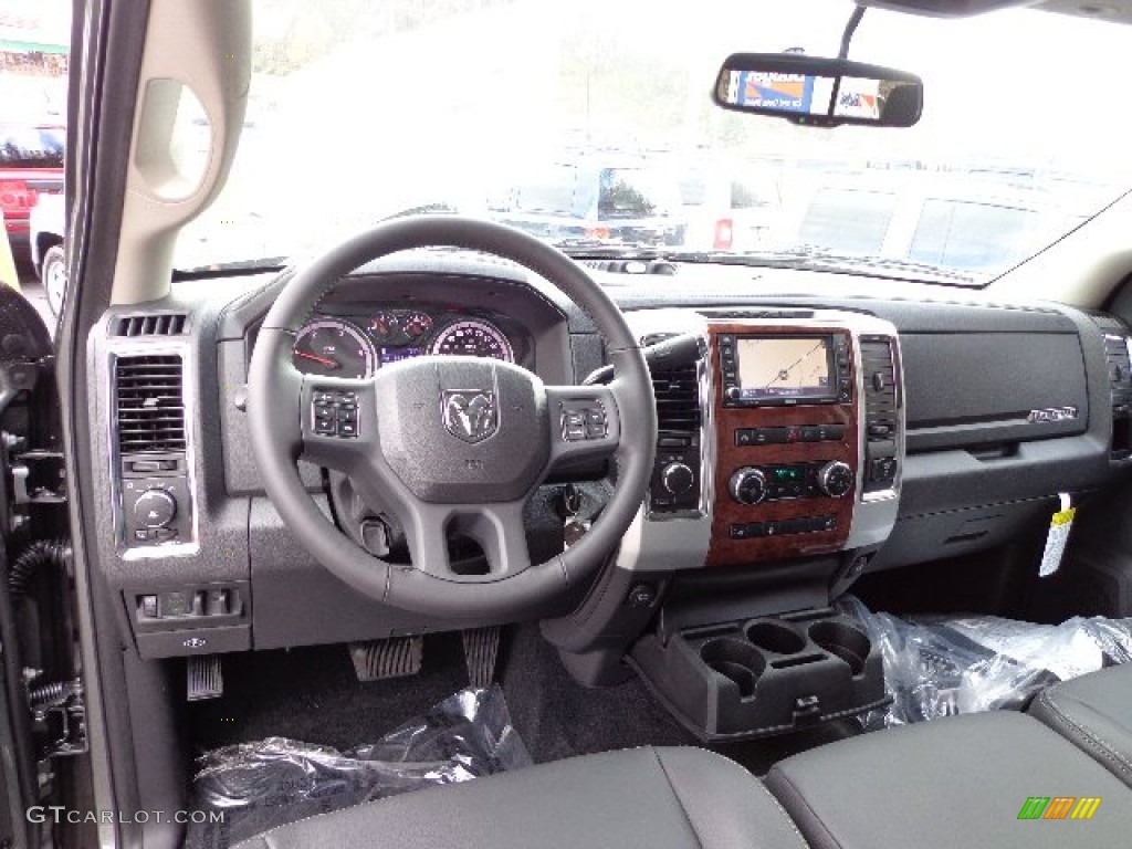 2012 Dodge Ram 3500 HD Laramie Crew Cab 4x4 Dually Dark Slate Dashboard Photo #73536734