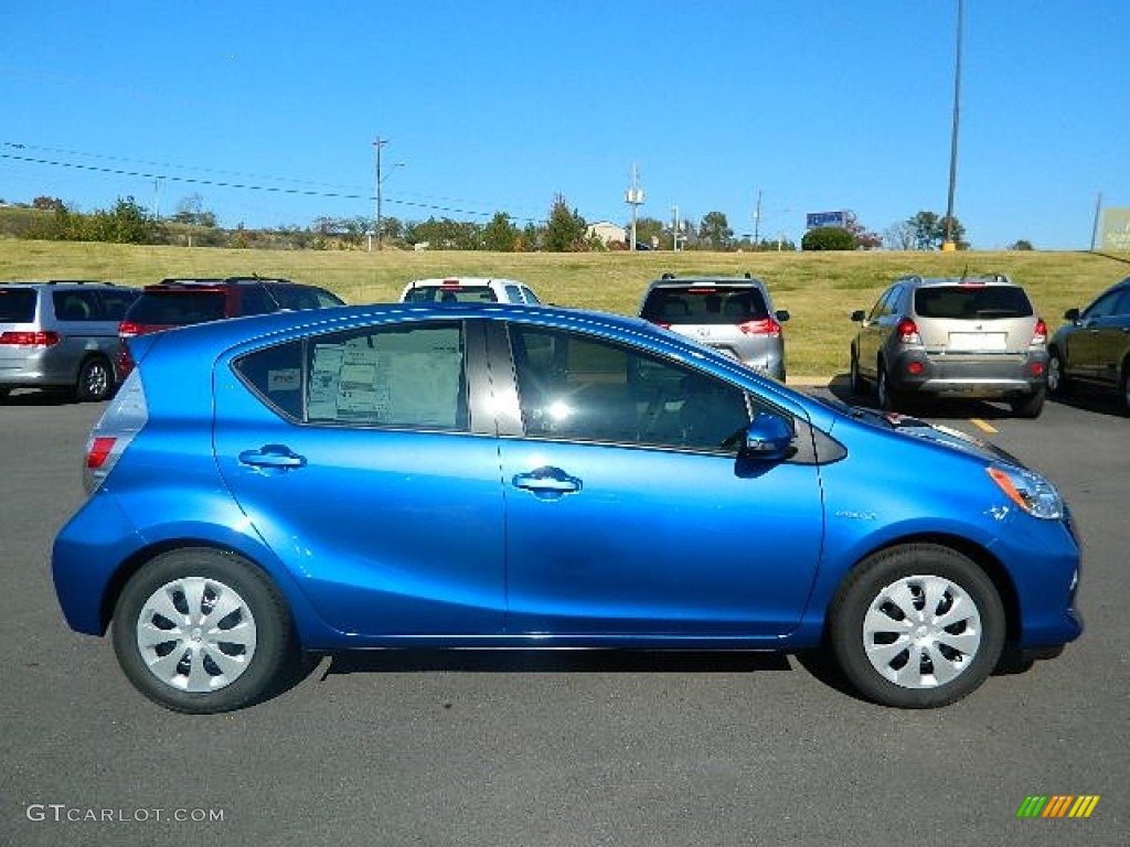 2012 Prius c Hybrid One - Blue Streak Metallic / Gray photo #2