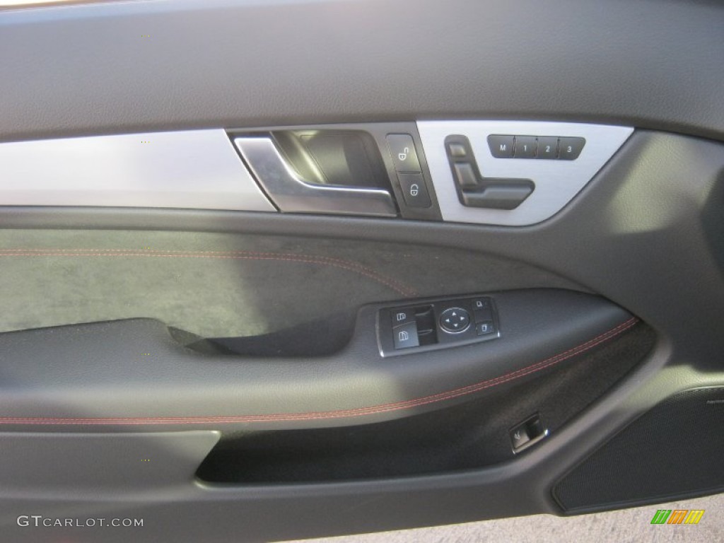 2013 C 250 Coupe - Steel Grey Metallic / Black/Red Stitch w/DINAMICA Inserts photo #6