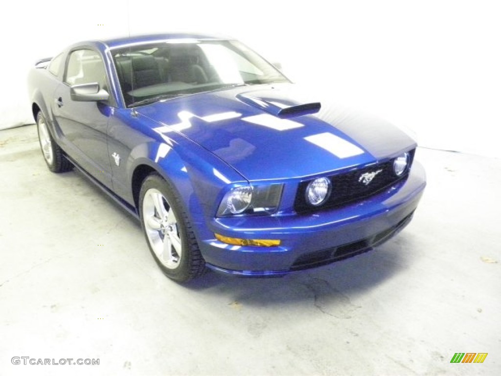 2009 Mustang GT Premium Coupe - Vista Blue Metallic / Dark Charcoal photo #1