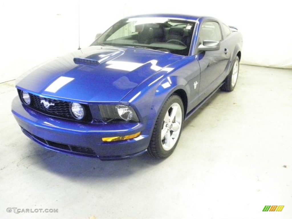 2009 Mustang GT Premium Coupe - Vista Blue Metallic / Dark Charcoal photo #3