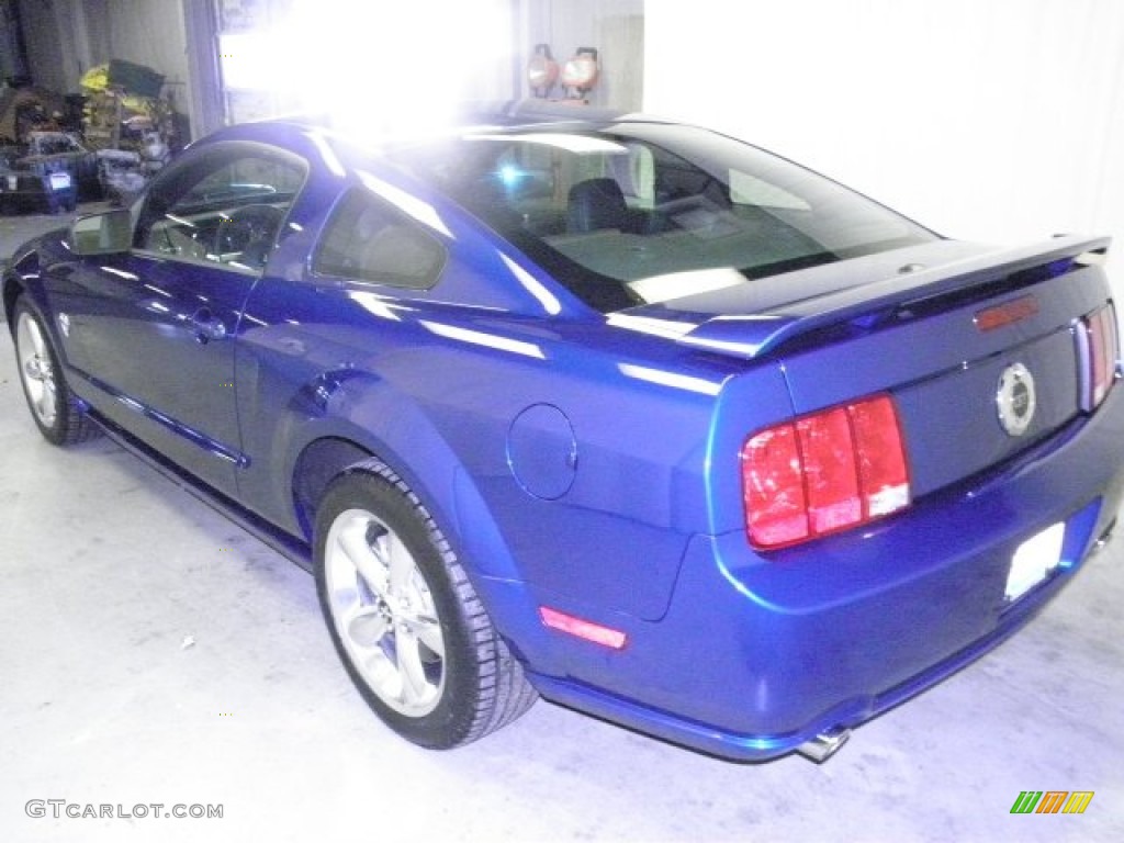 2009 Mustang GT Premium Coupe - Vista Blue Metallic / Dark Charcoal photo #7