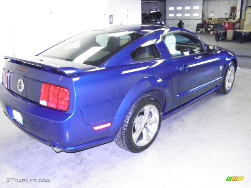 2009 Mustang GT Premium Coupe - Vista Blue Metallic / Dark Charcoal photo #9