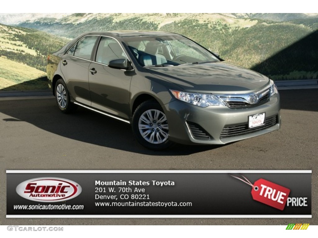 2012 Camry LE - Cypress Green Pearl / Ash photo #1