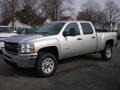 2013 Silver Ice Metallic Chevrolet Silverado 2500HD Work Truck Crew Cab 4x4  photo #1