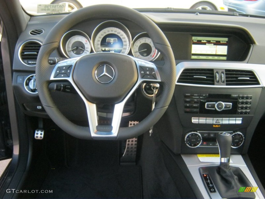 2013 Mercedes-Benz C 250 Sport Black Dashboard Photo #73540970