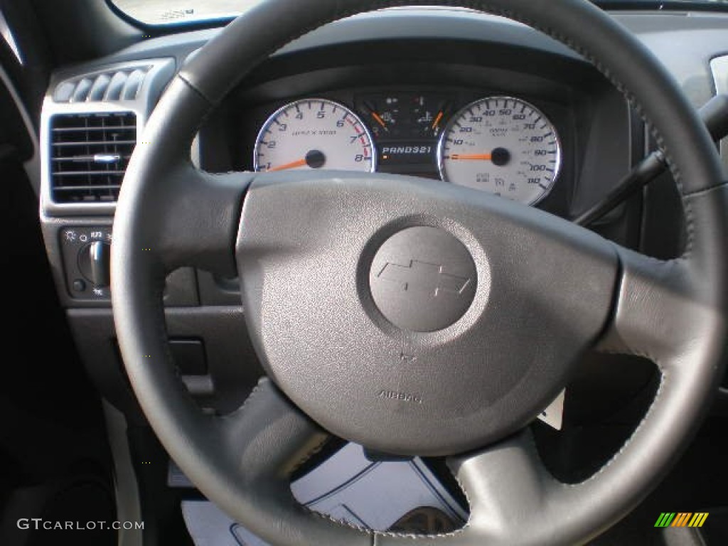 2012 Chevrolet Colorado LT Extended Cab Ebony Steering Wheel Photo #73543055