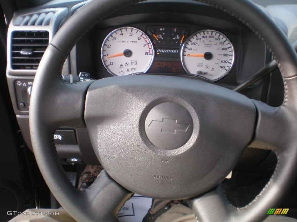 2012 Chevrolet Colorado LT Extended Cab Ebony Steering Wheel Photo #73543325