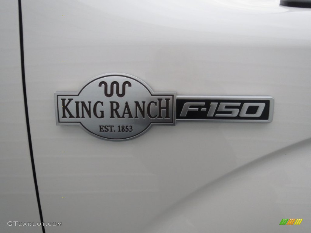 2012 F150 King Ranch SuperCrew 4x4 - White Platinum Metallic Tri-Coat / King Ranch Chaparral Leather photo #14