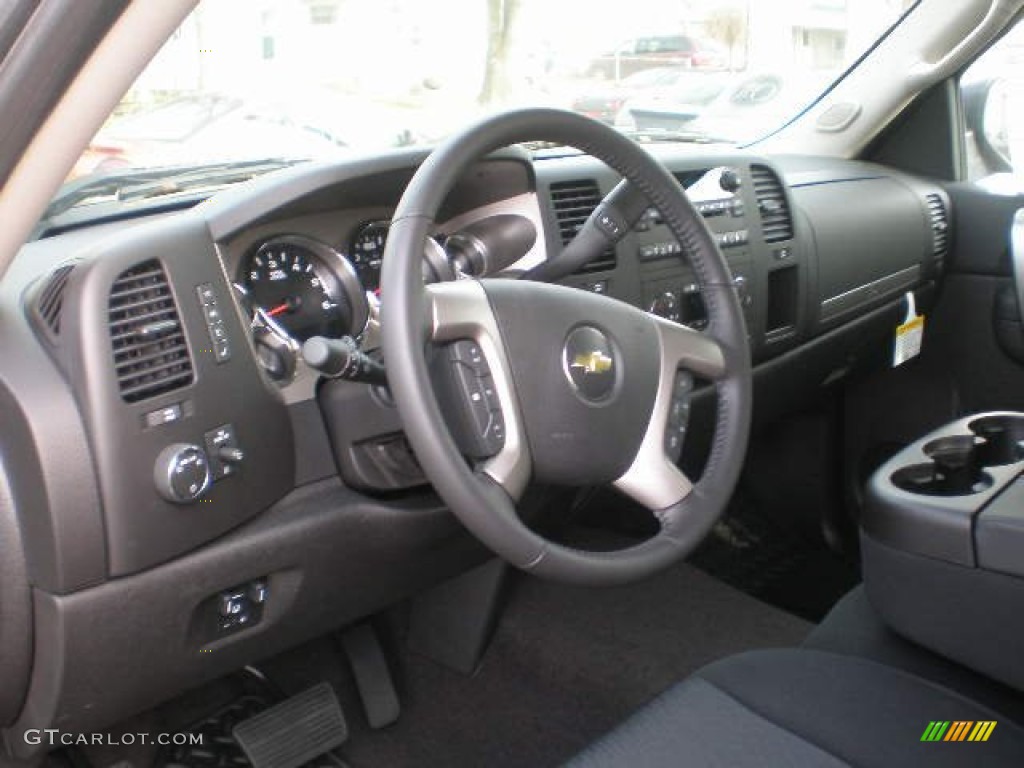 2012 Chevrolet Silverado 1500 LT Crew Cab 4x4 Ebony Dashboard Photo #73543373