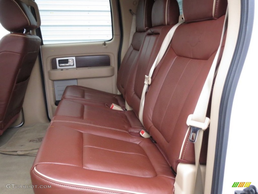2012 Ford F150 King Ranch SuperCrew 4x4 Rear Seat Photo #73543730