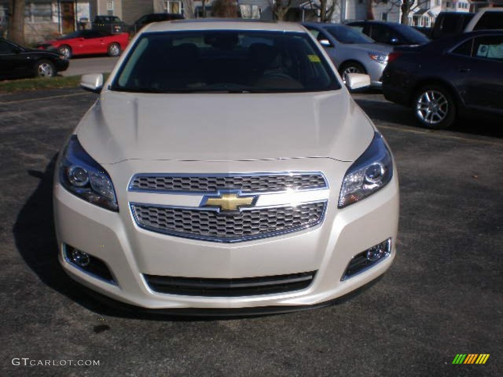 2013 Malibu LTZ - White Diamond Tricoat / Jet Black/Brownstone photo #12