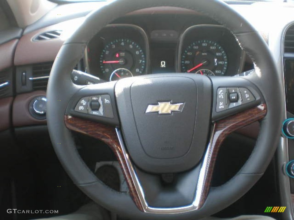 2013 Malibu LTZ - White Diamond Tricoat / Jet Black/Brownstone photo #14
