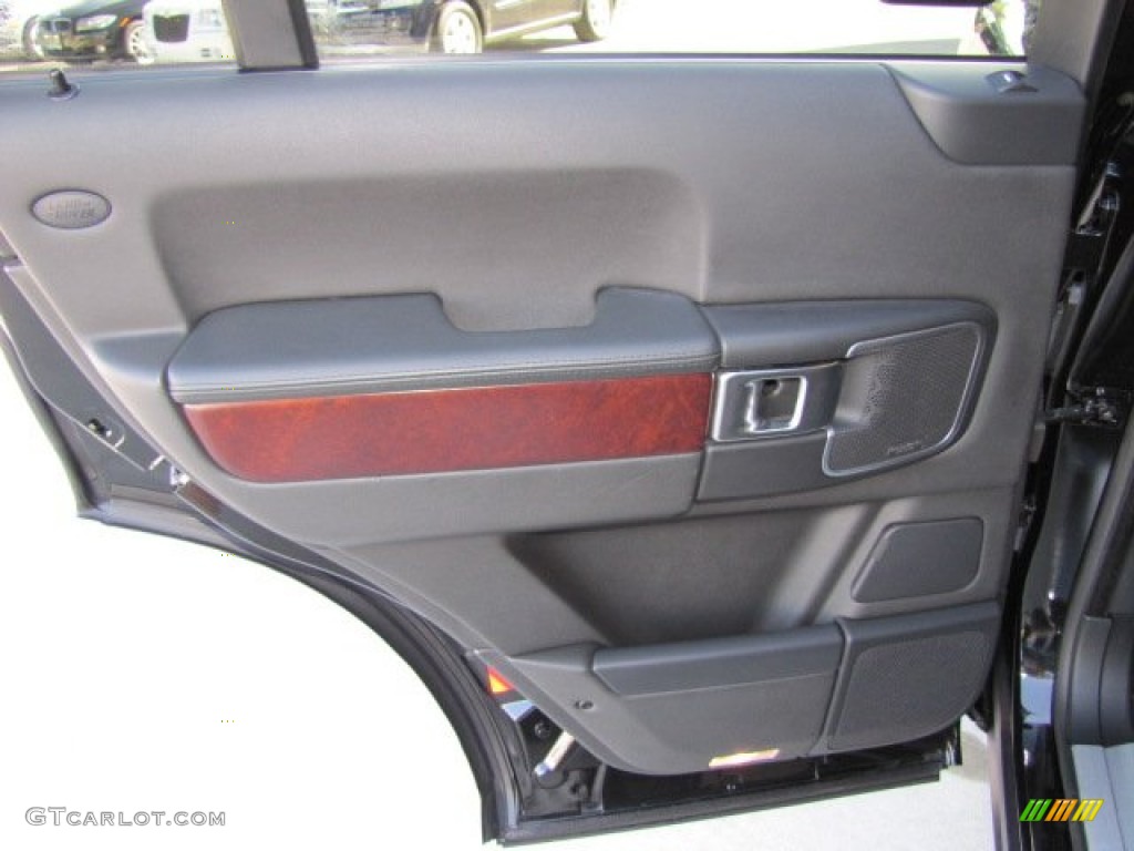 2010 Land Rover Range Rover HSE Jet Black Door Panel Photo #73545360