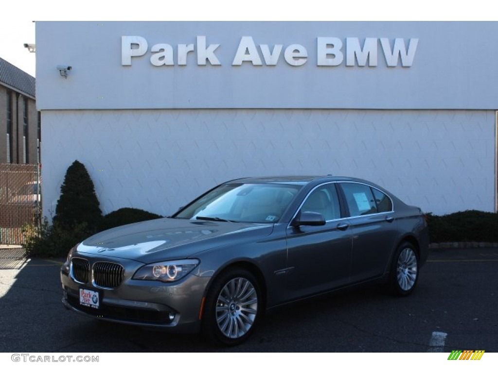 2012 7 Series 750i Sedan - Space Grey Metallic / Oyster/Black photo #1