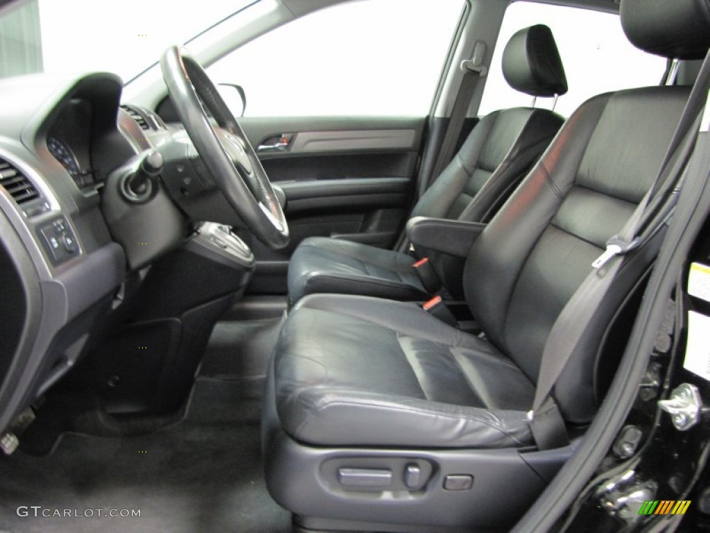 2009 CR-V EX-L 4WD - Crystal Black Pearl / Black photo #7