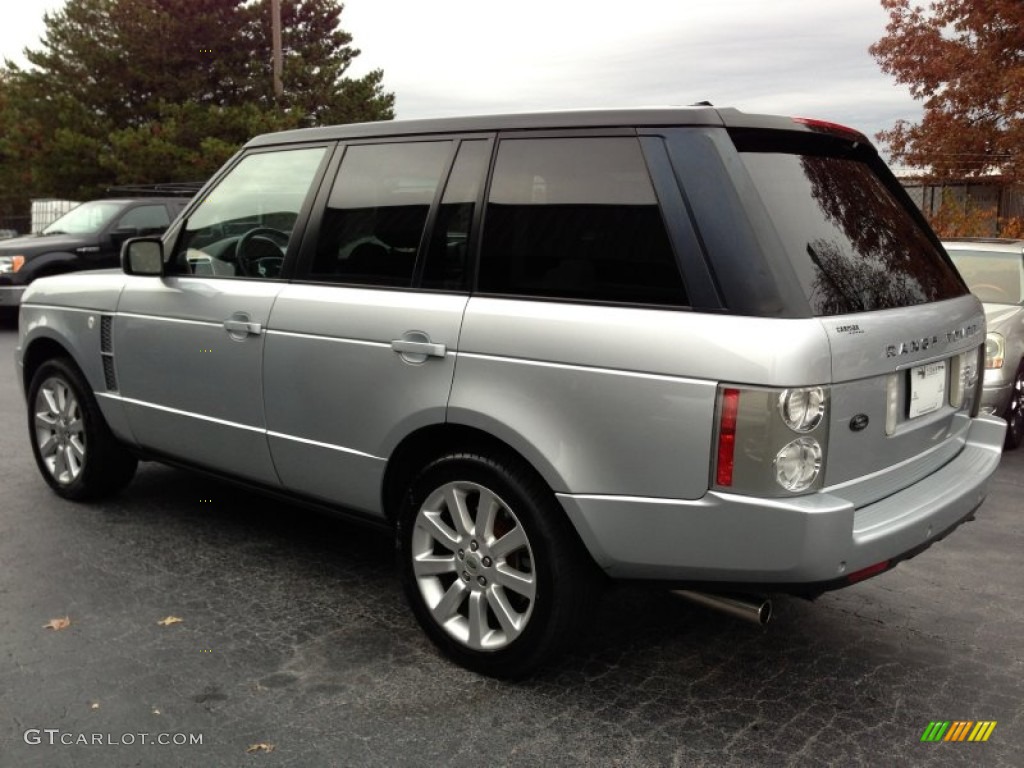 2007 Range Rover Supercharged - Zermatt Silver Metallic / Navy photo #10