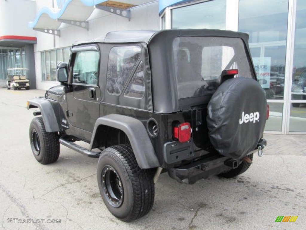 2006 Wrangler SE 4x4 - Black / Dark Slate Gray photo #5