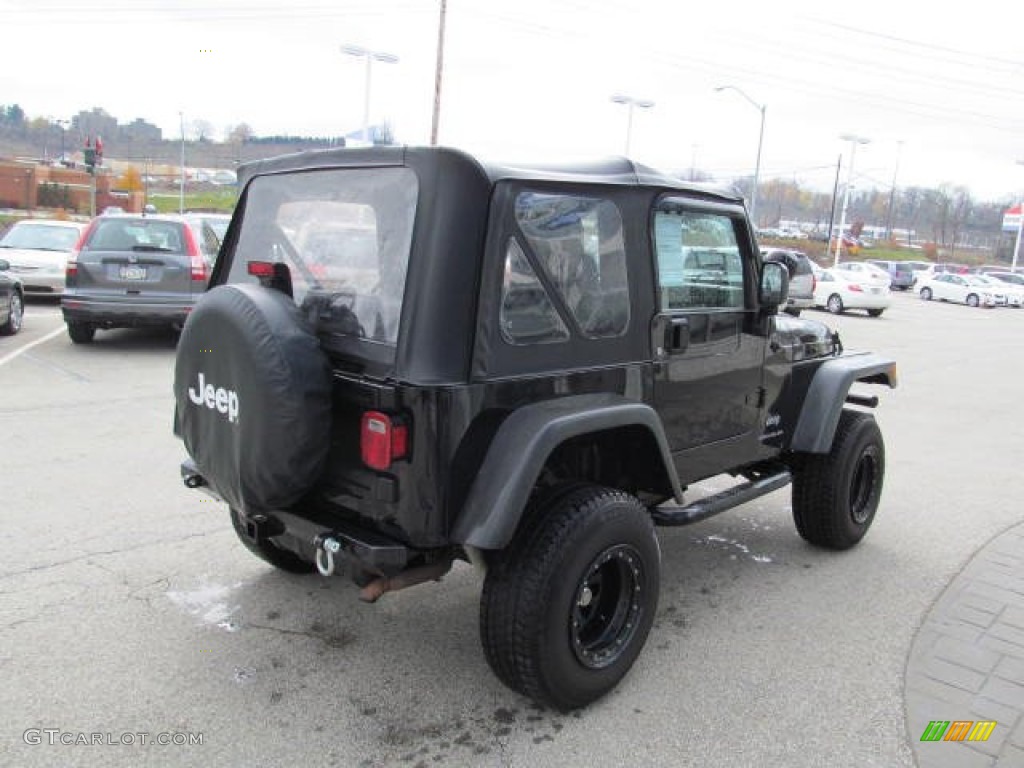 2006 Wrangler SE 4x4 - Black / Dark Slate Gray photo #6