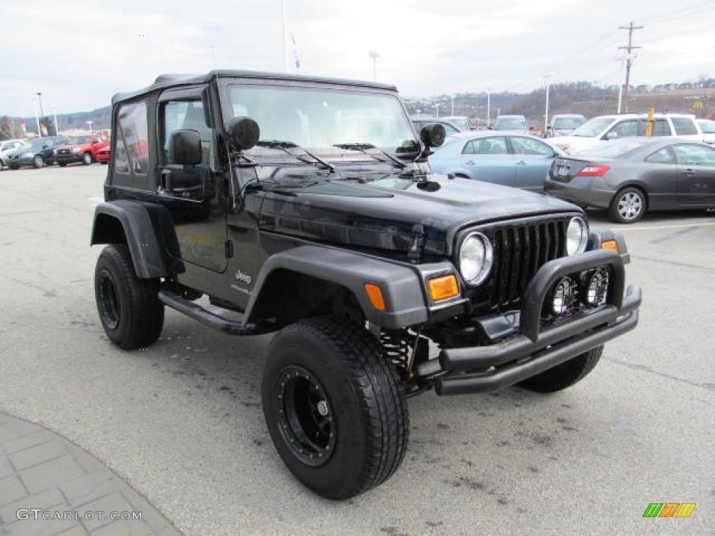 2006 Wrangler SE 4x4 - Black / Dark Slate Gray photo #8