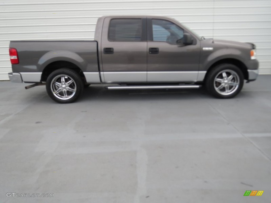 2005 F150 XLT SuperCrew - Dark Shadow Grey Metallic / Medium Flint Grey photo #2